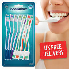 16 Adult Toothbrushes Soft