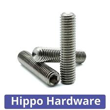 M5 M6 M8 M10 Grub Screws Cup Point Hex Allen Key Socket Set A2 Stainless Steel