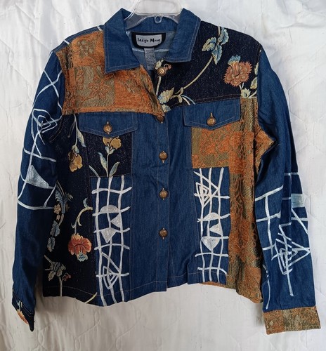 Indigo moon denim jacket - l,