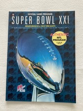 DENVER BRONCOS V NEW YORK GIANTS SUPER BOWL  XXI 1987 OFFICIAL PROGRAMME