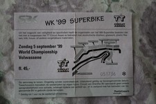 TICKET - WORLD SUPERBIKE