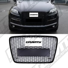 FRONT GRILLE SQ7 STYLE BLACK HONEYCOMB REPLACEMENT GRILL FOR AUDI Q7 4L 05-15