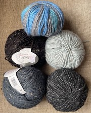 Mixed Yarn Bundle Tweedy Contrasting Shades 250g Approx