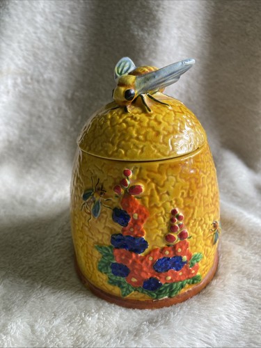 Vintage marutomoware honey pot - honey,