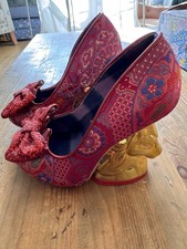 Irregular Choice RARE Trixy Unicorn Size 5 EU 38 Red Floral Brand New Unworn