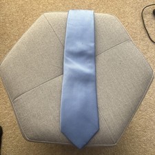 The Saville Row Company Blue Striped Tie 100% Silk