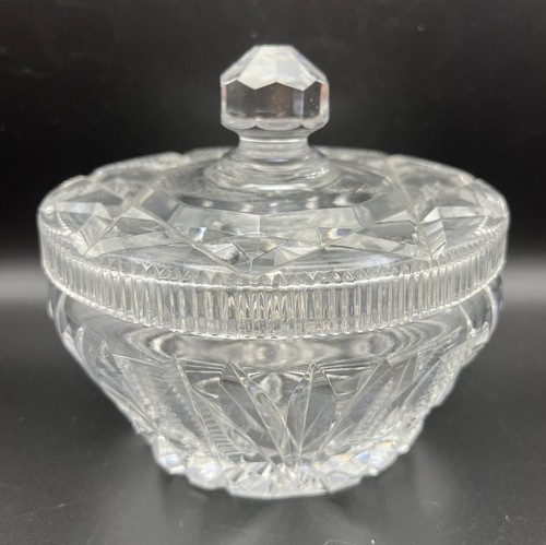 Vintage lidded glass bon - vintage,