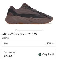 2021 Yeezy Boost 700 V2 Mauve UK 11 ?% authentic supreme class Fits A UK10 Only
