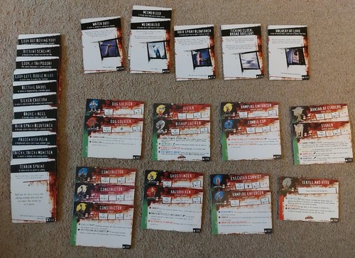 Horrorclix figure cards - cards, demo