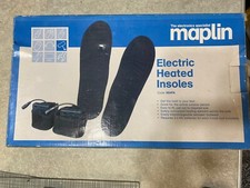 Maplin Electric heated shoes insoles 3 Aa Battery In Box New