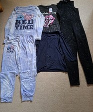 Girls Clothes Bundle age 13-14 T-shirt PJs Trouser Suit