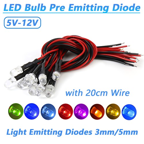 12vdc 3mm 5mm led bulb - 3mm/5mm,
