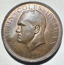 1929 lundy puffin unc bn - lundy,