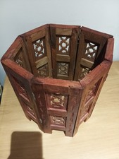 Vintage small carved wooden folding side table stand onlyVery good condition