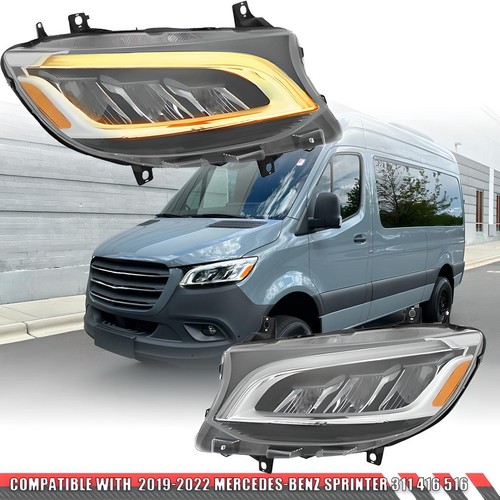 Led headlights pair fits - pair,