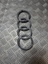 Chrome Badge Front Hood Grille Emblem Logo Ring A3 A4 A5 A6