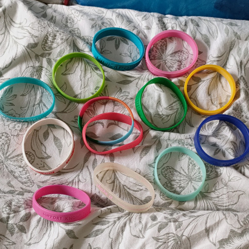 Multicolour silicone charity - silicone,