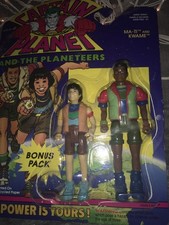 MaTi & Kwame Captain Planet Figures With OPENED Original Package (NO RINGS)