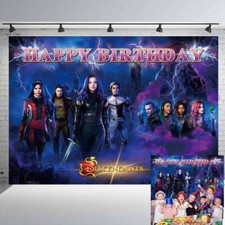 Descendants Party Supplies Birthday Decor Backdrop Banner Background Girls 7x5ft