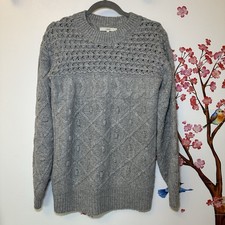 NEXT Grey Cable Knit Jumper