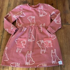 Girls Nutmeg Pink Rabbit Print