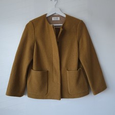 Toast Camel 100 % Wool Coat Boxy Jacket  S Small 10