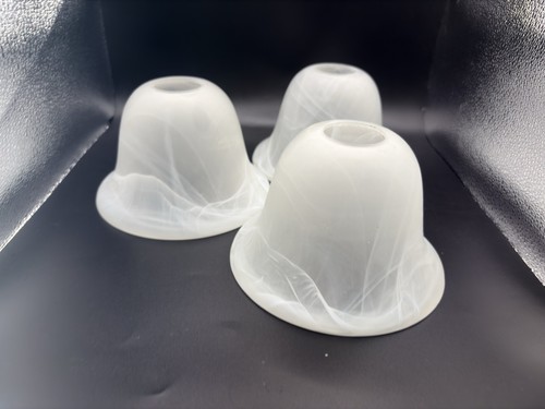 White marbled glass - glass, lamp