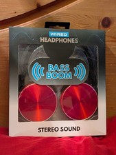 Red Wired Headphones with