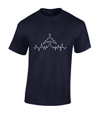 PLANE ECG MENS T SHIRT PLANE AEROPLANE FAN GEEK TOP FLYING PILOT COOL GIFT TOP