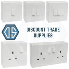 White Square Edge Switches &
