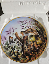 DANBURY MINT Robins in autumn