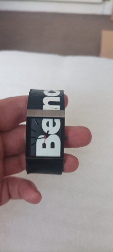 Bench watch with leather - watch, strap