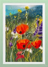 POPPIES AND PURPLE - Original