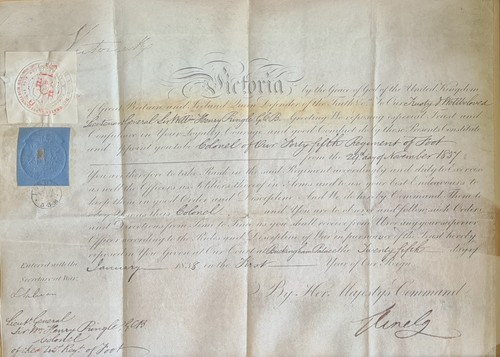 Queen victoria signed - queen, military