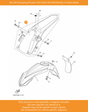 YAMAHA Rear Fender Comp