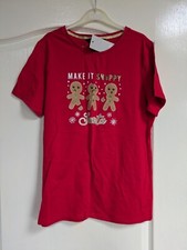 Ladies Christmas T Shirt Size
