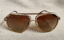 Vintage Sean John Pilot Style Horn Rim Frame Sunglasses Lenses in Mint Condition