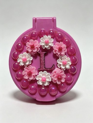 Letter 10cm compact - 10cm, mirror