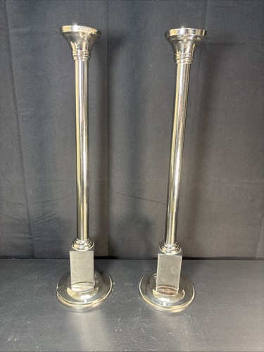 Pair candlestick holders tall - candlestick,