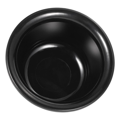 Black plastic shaving - plastic, bowl