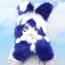 Faux Furs Animal Head Mask