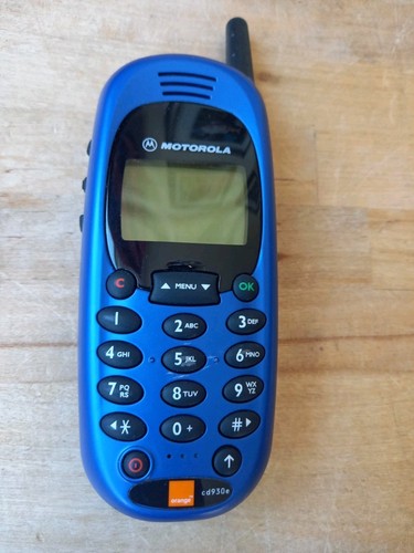 Motorola cd930e blue vintage - motorola,