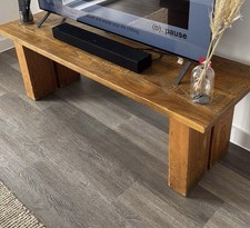 Rustic Wooden TV Stand Solid Wood