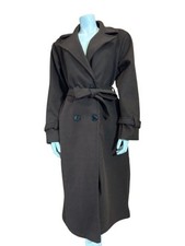 Womens Trench Coat Belted Long