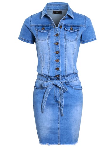 Womens denim dress ladies - denim,
