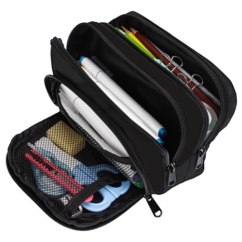 Black pencil case large - case,