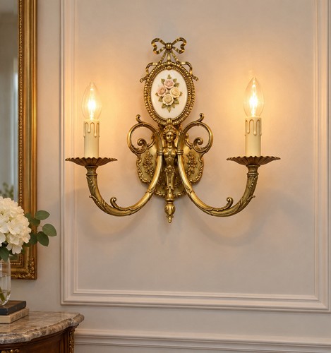 Large wall lamp pair sconces - large,
