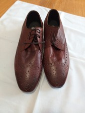 H by Hudson Brown Leather Mens Lace Up Shoes Brogue UK Size 6  EU 40 Unworn