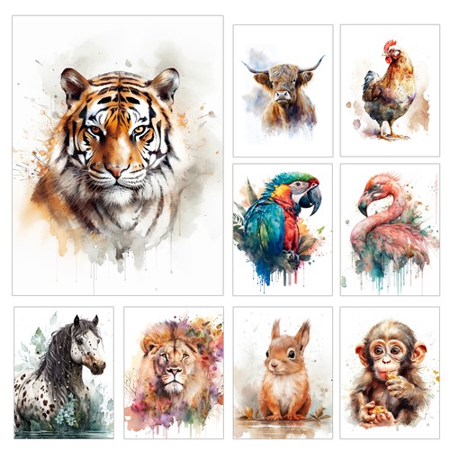 Animals wall art metal - art, print
