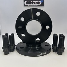 Mini F55 F56 F57 Black Alloy 12mm Wheel Spacers 5x112 66.6 (not 10mm) + Bolts